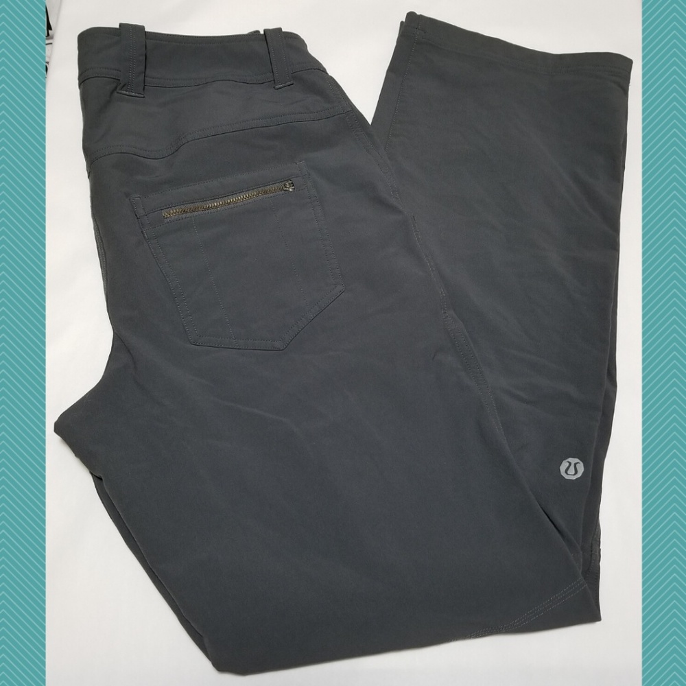 Lululemon Gray 'Commute' Pants w Articulated Knees
